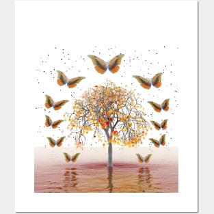 Butterflies in Flight Posters and Art